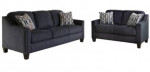 Darcy Blue living room Sofa Chaise and Loveseat