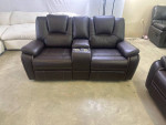 Brown 2pc Sofa & Loveseat