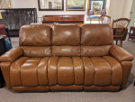 La-Z-Boy Lazboy Double Reclining Leather Sofa Couch Lazyboy