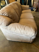 Natuzzi Italia plush sofa with ottaman