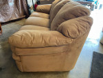Natuzzi Italia plush sofa with ottaman