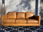 Genuine Leather Sofa Couch - BRAND NEW