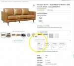 Genuine Leather Sofa Couch - BRAND NEW