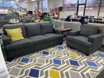 Beck Charcoal Sofa & Chair