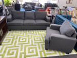 Beck Charcoal Sofa & Chair