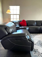 Leather reclining 6pcs sofa set