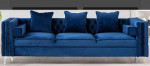 LEGEND 3SEAT SOFA BLUE  COMES WITH OTTOMAN