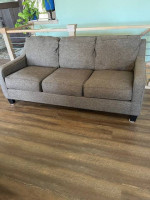 Brown Tweed Sofa Couch