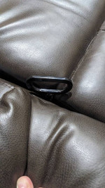 RecPro Charles 67" Double RV Wall Hugger Recliner Sofa w/ Console