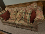 Very comfortable sofa with pillows