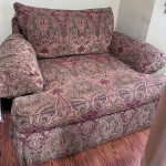 Oversized sofa and chair
