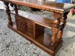 Heavy wood sofa table/console table