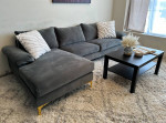 Gray Sectional Sofa - FREE Delivery