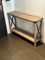 Dresser (4-Drawer) and Console Sofa Table (Both Pieces)