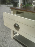 1 drawer side table or nightstand or sofa table (not old)