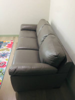 Lothan 87" 💯 % Leather Sofa Queen Sleeper,
