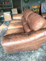 Leather Sofa and Loveseat