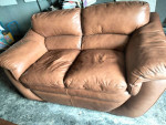 Leather Sofa and Loveseat