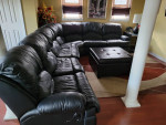 Sectional sofa w/ ottoman + end table