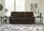 Soundwave pillowy softness Reclining Sofa with Drop Down Table
