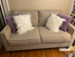 Jordans Contemporary beige couch / love seat / sofa