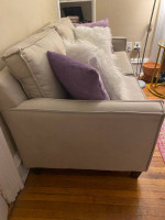 Jordans Contemporary beige couch / love seat / sofa