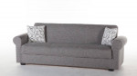 Brand New Sofa Bed with Storage and Pillows | Grey Chenille Fabric