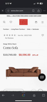 Design Within Reach Laether sofa