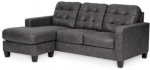 Venaldi gray faux leather Sofa Chaise