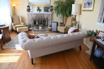 Beige Tufted Sofa