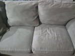 Micro suede sectional couch pull out bed sleeper sofa