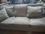 Micro suede sectional couch pull out bed sleeper sofa