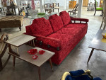 Red Velvet Sleeper Sofa