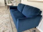 Sofa - Blue Velvet