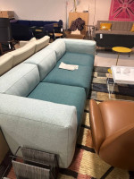 Hays mags mint green and wool 3 section sofa with option to add more p