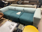 Hays mags mint green and wool 3 section sofa with option to add more p