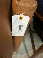 DWR Design Within Reach 80 inch Como sofa In canyon leather