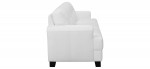 The Benson Leather White Sofa