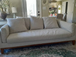 World Market Lukas Ivory Sofa