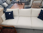 Cream twill sofa