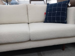 Cream twill sofa