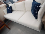 Cream twill sofa
