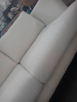 Cream twill sofa