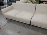 New Leather Sofa Cream Italian Leather