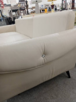 New Leather Sofa Cream Italian Leather