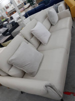 New Leather Sofa Cream Italian Leather