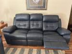 Leather Recliner Sofa and Rocker Recliner Chair