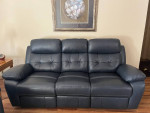 Leather Recliner Sofa and Rocker Recliner Chair