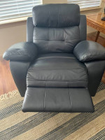 Leather Recliner Sofa and Rocker Recliner Chair