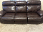 86" Leather Power Reclining Sofa